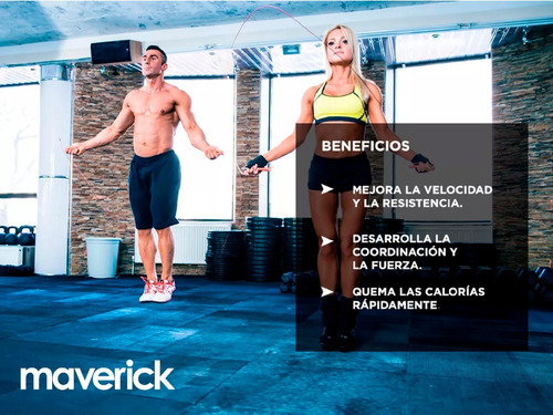 Imagen 5 de 8 de Speed Rope Soga Fitnes Entrenamiento Functional Maverick Gym