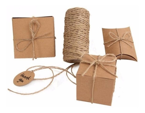 Imagen 4 de 5 de 100 Mts. Cordón Hilo Natural Hemp - Macramé Y Decoración