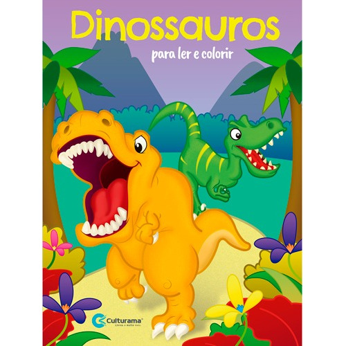 5 Revistas Ler E Colorir Dinossauros