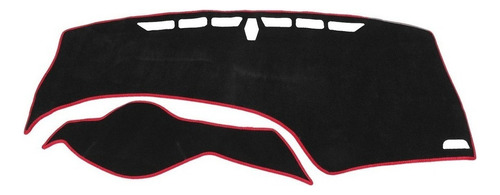 Cubre Tablero Negro Rojo Para Honda Civic 2012-2015