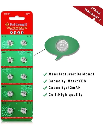 Sr927sw 1.5v Button Battery 395 Ag7 For Watch Battery C...