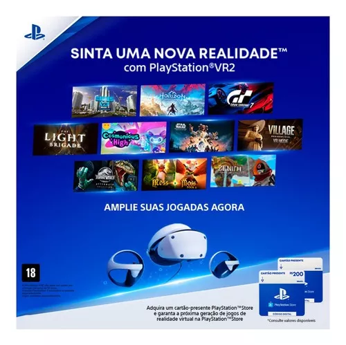 R$450 PlayStation Store - Cartão Presente Digital - PSN Games Digital