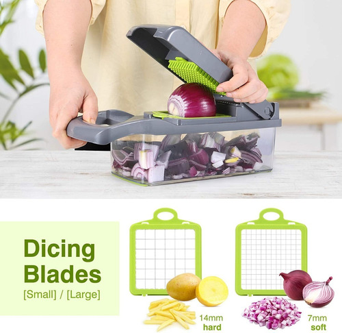 UPKOCH Picadora de frutas vegetales Cortadora de verduras y cortadora de verduras multifuncional para uso en el hogar rosa 