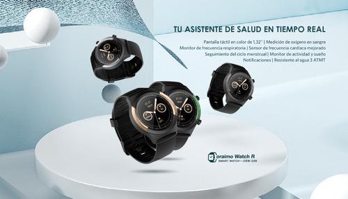 Imagen 4 de 5 de Smartwatch Oraimo Osw-23n Bt Oximetro Sueño Notificaciones