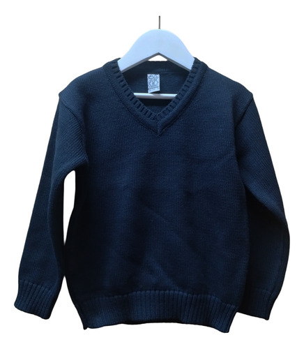Sweater Colegial Juvenil, Cuello En V. T 1-3