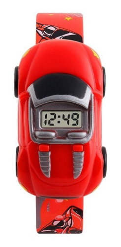 Reloj Niño Carrito Skmei 1241 Rojo Pantalla Digital