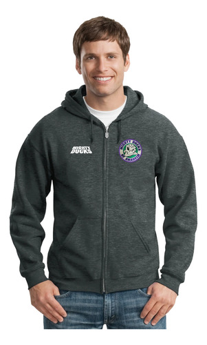 Sudadera Capucha Cierre Mighty Ducks Hockey Nhl Movie M. 01