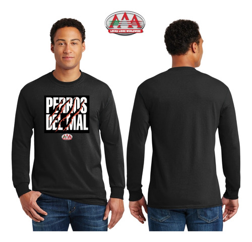 Jersey Playera M Larga Lucha Libre Aaa Hombre Perros Del Mal
