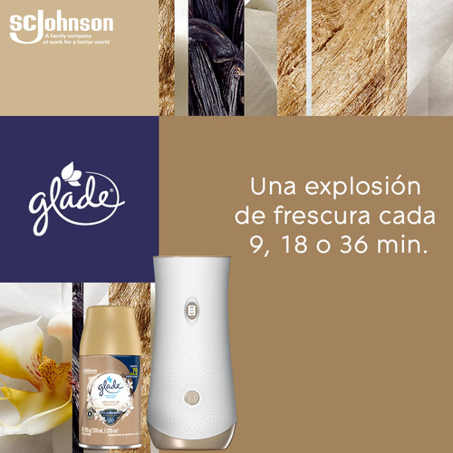 Aromatizante Glade Para Hogar Automático Abrazos De Vainilla