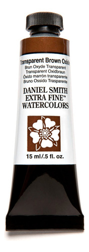 Tinta aquarela de óxido marrom transparente Daniel Smith 15 ml Extra Fine Series 1 cor