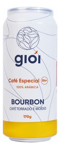 Gioi Café Especial Bourbon, 100% Arábica, Torrado e Moído, 170g, 84+