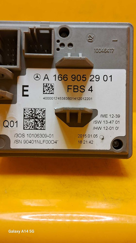 Módulo Conforto Mercedes A1669052901 3os1010630901 #11445 R (Usado)