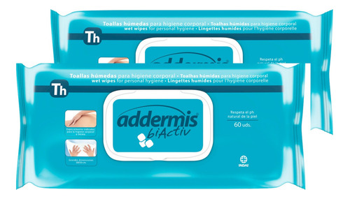 Addermis Toallas Humedas Higiene Personal Pack X 120 Unids