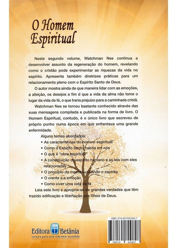 Livro O Homem Espiritual - Volume 02