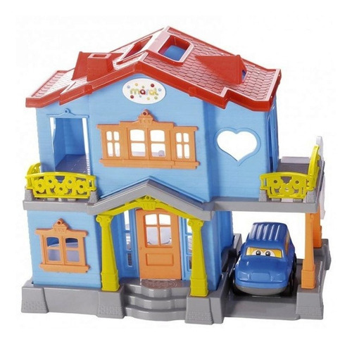 Brinquedo Infantil Sweety Home Casinha De Bonecas Maral 1158 Cor Azul