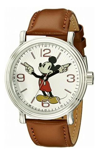 Disney Mickey Mouse Reloj Para Hombre En Color Plata