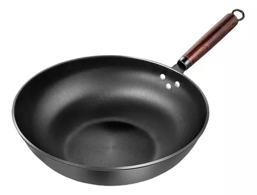 sarten wok set completo de sartenes chino para saltear olla wok de 12.5  Inches