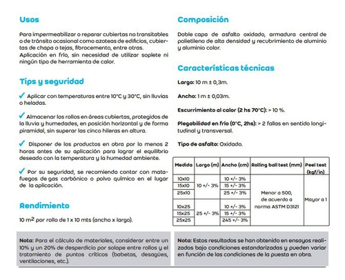Membrana Autoadhesiva Megafacil Rollo 1 X 10 Metros Blanco
