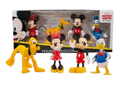 Mickey Mouse Y Sus Amigos, Muñecos Grandes Articulables X4