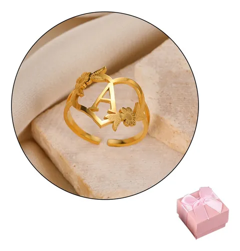 Anillos de oro con iniciales para mujer hotsell