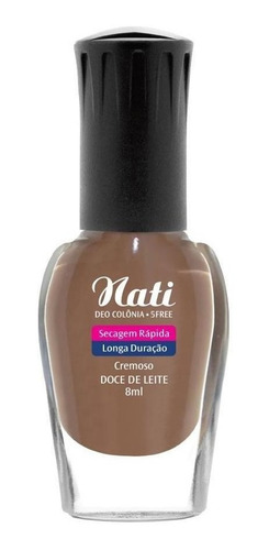 Imagem 2 de 2 de Esmalte Nati 5free - Doce De Leite - Kit Com 6