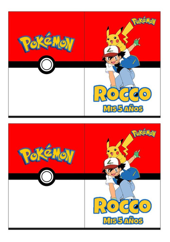 Souvenir Pokemon 40 Libritos Colorear Personalizados 14x10cm