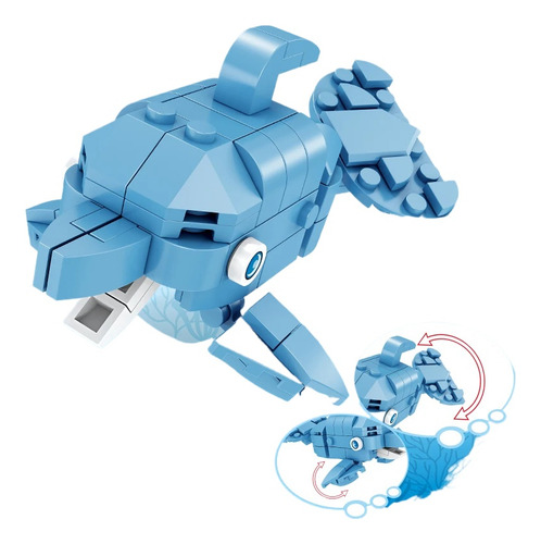 Juguete Sea World Building Blocks Con Forma De Ballena, Lang
