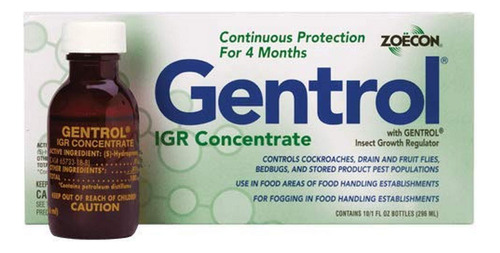 Zoecon 37860a Gentrol Igr Concentrado 1oz (10) Regulador De