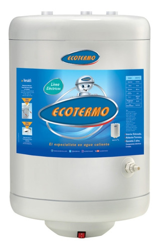 Termotanque Eléctrico Ecotermo 53 L C/superior Gtia Oficial