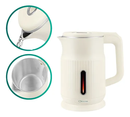 Chaleira Elétrica Onistek 1.6l Desligamento Automático 1200w Bege/220v