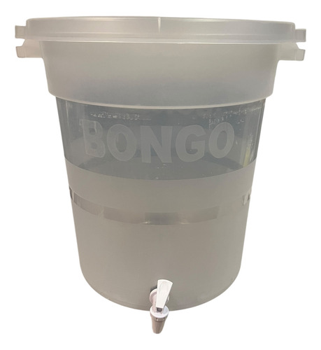 2 Piezas Contenedor De Liquidos Bongo 40 Litros Con Llave Transparente