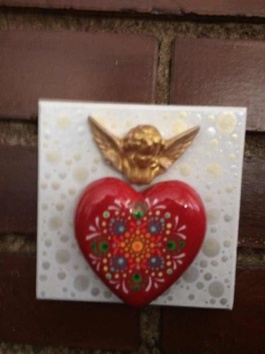 Corazón Mexicano Mini Cuadro Decorativo. 