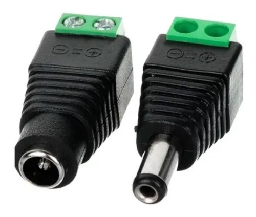 Conector Dc Plug Macho Y Hembra Cctv 12 Voltios Pack 3 Pares