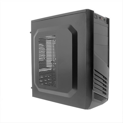 Imagen 2 de 5 de Gabinete Xtech Atx + Fuente 600w Black Xtq-200 Mid Tower