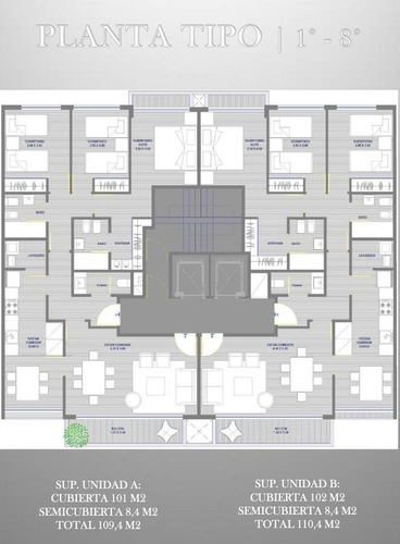 Imagen 3 de 8 de Olaya Al 1000 Y Angel Gallardo Sempisos 120 M2 Entrega 2022 Cochera Amenities