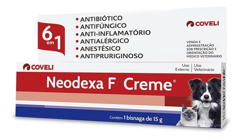 Antibiótico Neodexa F Creme Coveli 15g