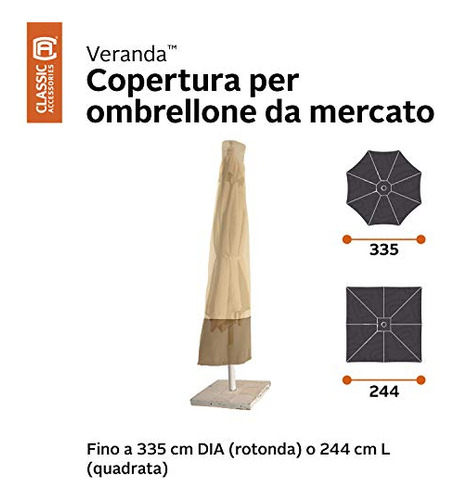 Cubierta Veranda Impermeable De Poliester Para Parasol