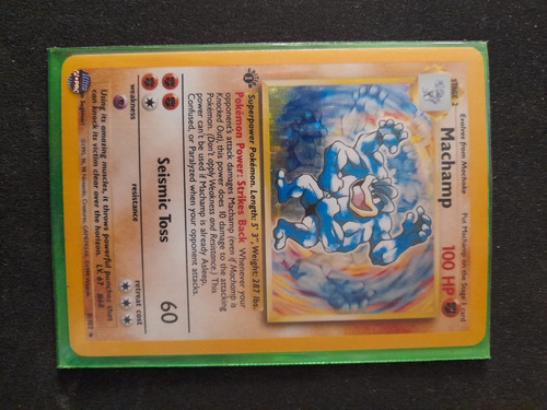 Machamp 8 1st Edition Base Set Pokemon Tcg (Usado)