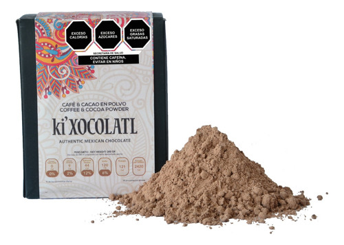 Ki'xocolatl Polvo De Cafe Y Cacao Para Preparar Mochachino