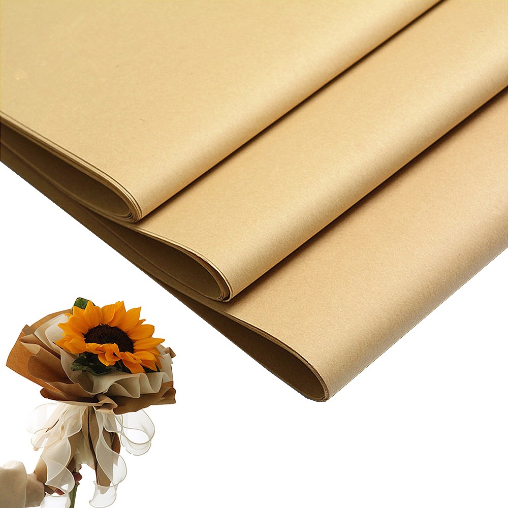 Papel Kraft Para Envolver Regalos 20 Hojas 60 X 60 Cm | Mercado Libre