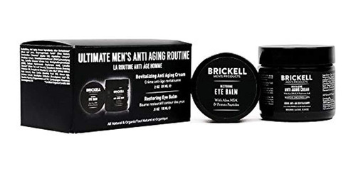 Brickell Ultimate Routine Antiedad Para Hombre  Crema Facia