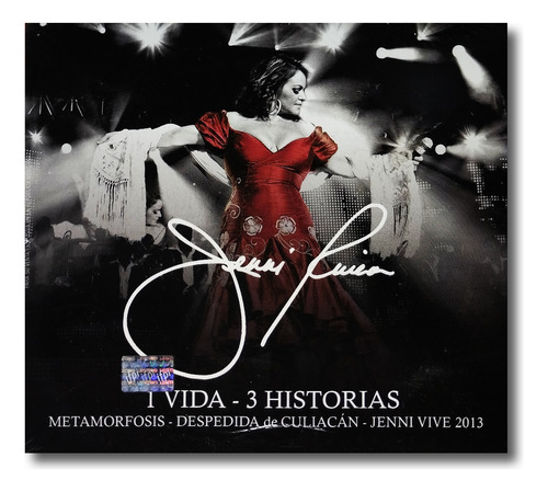 Jenni Rivera - 1 Vida 3 Historias - Cd + 2 Dvd