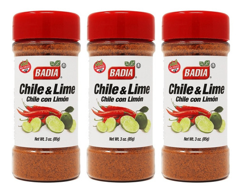 Chile Y Lima 85 Grs Badia Standard Sin Tacc Pack X 3