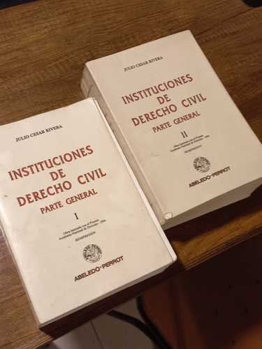 Instituciones De Derecho Civil - Julio Rivera (ambos Tomos)