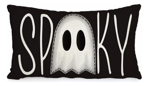 Aacors Funda De Almohada De Halloween, 12.0 X 20.0 In, Decor