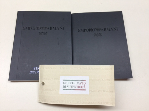 Relógio Emporio Armani Original Com Manuais