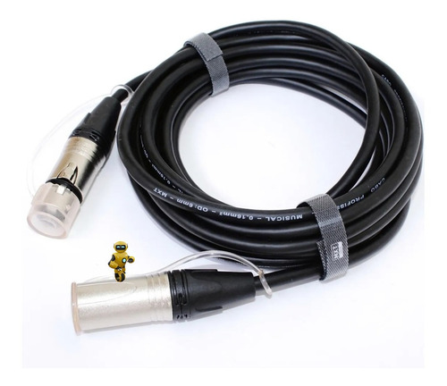 Imagem 5 de 7 de Cabo Balanceado Xlr Macho X Femea P/ Microfone Condensador