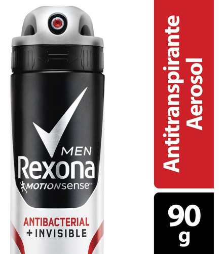 Desodorante Rexona Antibacterial Invisible Men Spray X 90g