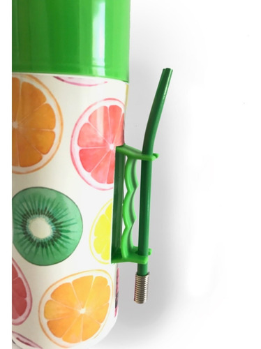 Mate Autocebante De Plastico Con Bombilla Sabor