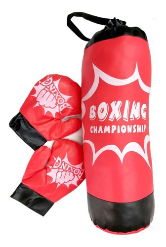 Juego Set Boxeo Mini Box Infantil Guantes Bolsa Lny 125048